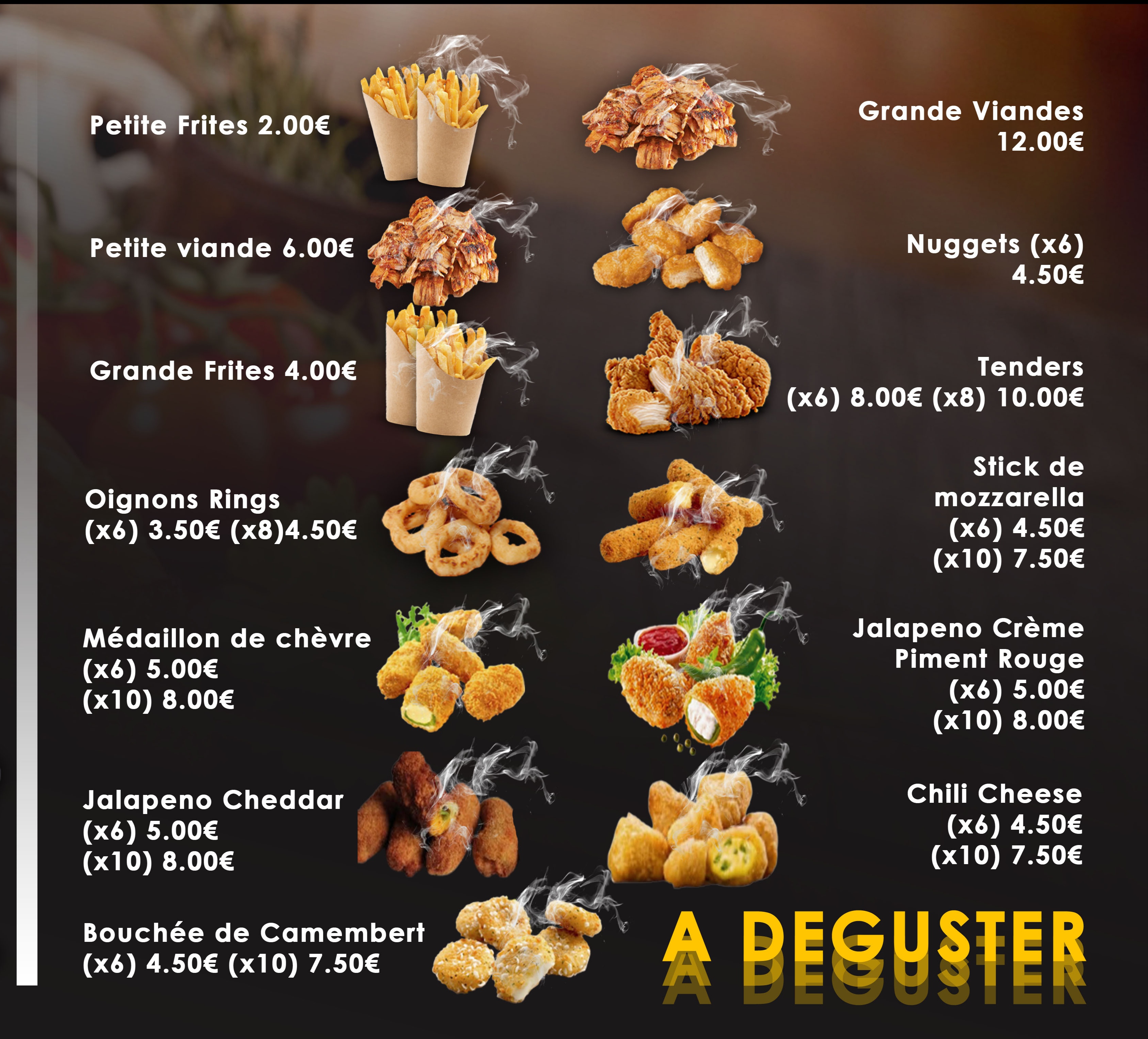 Carte extras Bawi Food